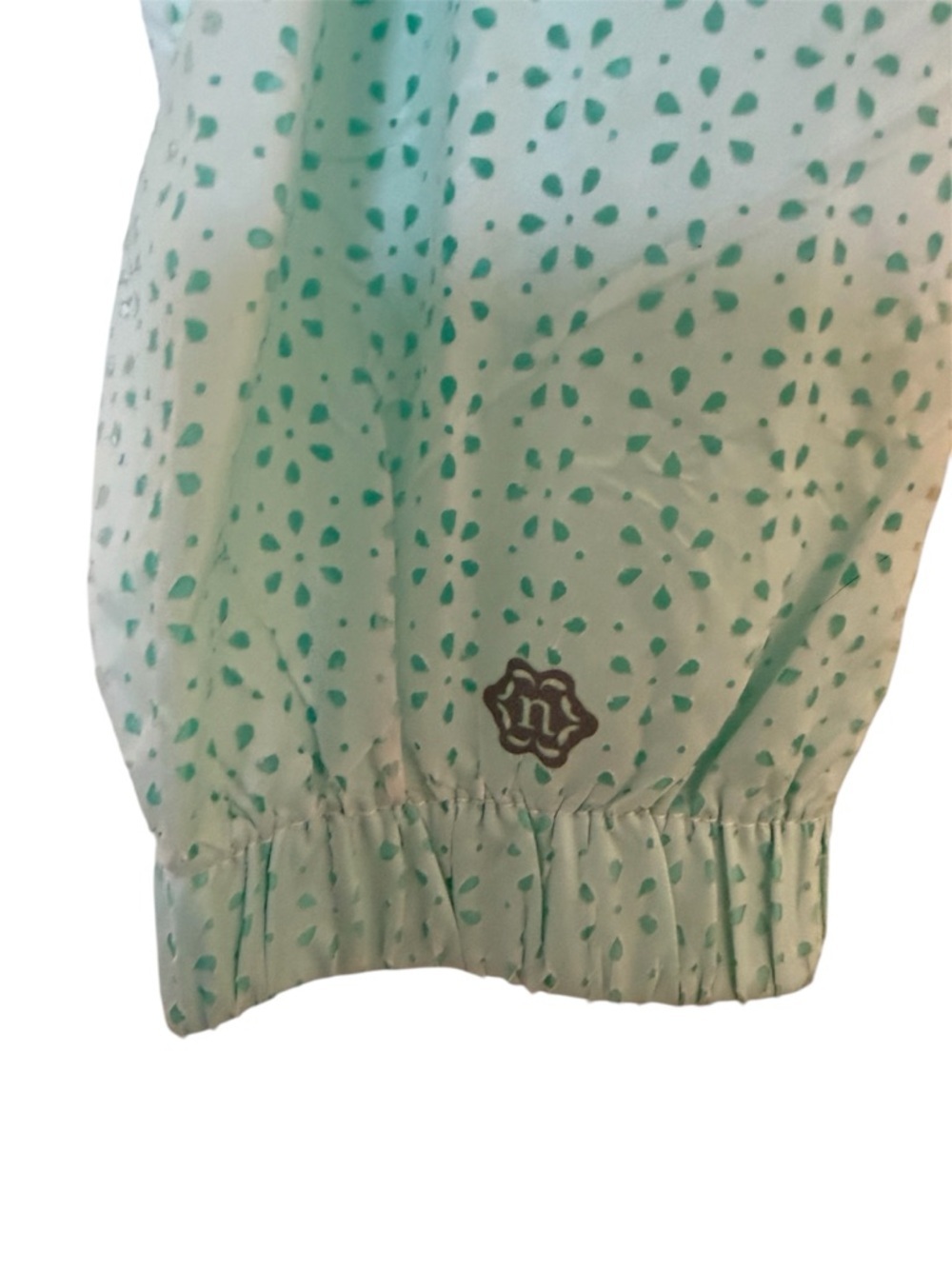 Nanette Lepore Women’s Mint Green Perforated Hooded Zip Up Jacket Size XL - Picture 6 of 13